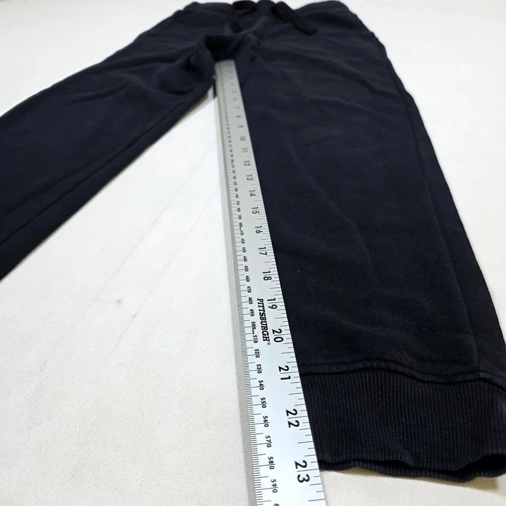 H&M Joggers Boys Size 14 Black Fleece Lined Sweatpants Elastic Waist Activewear